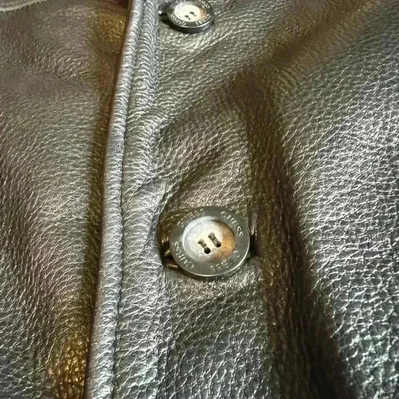 New Old Stock Vintage Guess Men's leather jacket. GUESS  L - Picture 11 of 11